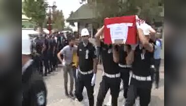 Şehit polise duygulandıran veda