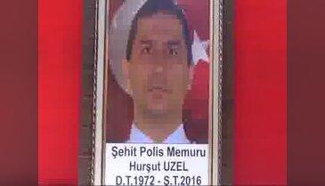 Şehit polis Hurşit Uzel toprağa verildi