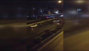 Darbeci hainler tankla araçları böyle ezdi