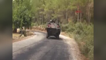 Marmaris'te darbeci askerlerin Yunanistan'a kaçmaması için Bozburun'da yoğun arama
