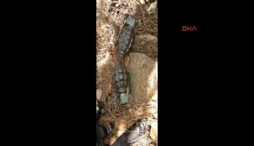 Marmaris'te darbeci askerlerin ormanda gizledikleri tüfekler