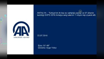 EXPO'yu 1 milyon kişi ziyaret etti
