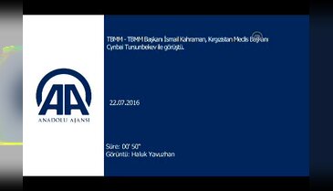 TBMM Başkanı Kahraman, Kırgızistan Meclis Başkanı Tursunbekev ile görüştü