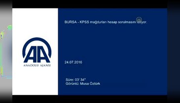 Bursalı KPSS mağdurları hesap sorulmasını istiyor