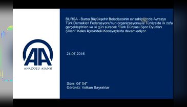 Türk dünyası, Bursa spor oyunlarında buluştu