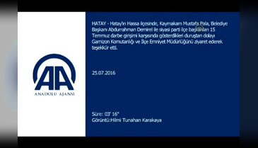 Hatay'da güvenlik güçlerine teşekkür ziyareti