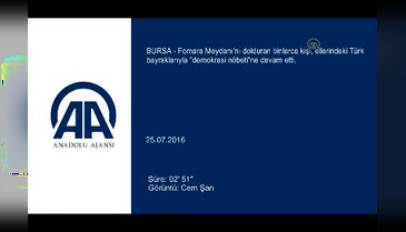 Bursa'da demokrasi nöbetinde Uğur Işılak sürprizi
