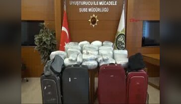 Panzer uçak bagajında 110 kilo esrar bulundu
