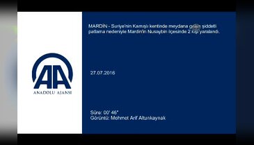 Kamışlı'da şiddetli patlama