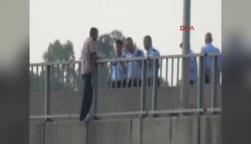 Köprüde intihar girişimi