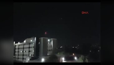 15 temmuz gecesi Emniyet Müdürlüğü'ne inmeye çalışan helikopterin görüntüsü