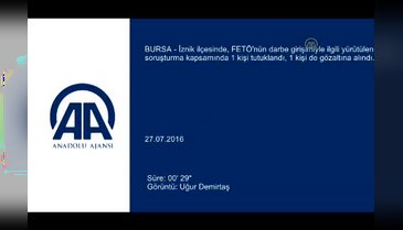 Bursa İznik'te FETÖ operasyonu