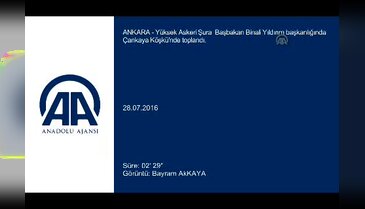 Yüksek Askeri Şura üyelerinin Çankaya Köşkü'ne girişi