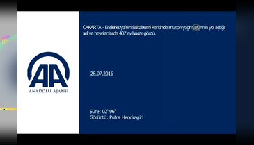 Endonezya'da toprak kayması nedeniyle yüzlerce ev hasar gördü