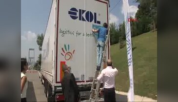 65 bin demokrasi Tır'ı ile Avrupa ve Asya'ya mesaj