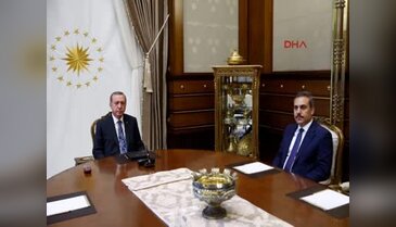 Cumhurbaşkanı Erdoğan, MİT Müsteşarı Hakan Fidan'ı kabul etti