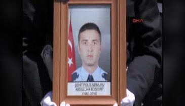 Şehit polis Abdullah Bozkurt son yolculuğuna uğurlandı