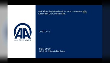 Başbakan Yıldırım, cuma namazını Ankara'da Ulu Cami'nde kıldı
