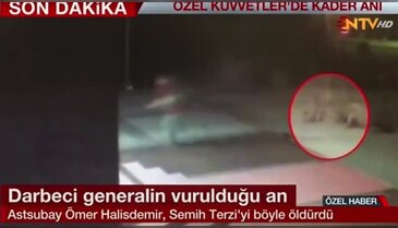 Kahraman Astsubay Ömer Halisdemir'in darbeci general Semih Terzi'yi vurma anı