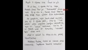 İlker Başbuğ'dan el yazısıyla '5 Ağustos' notu: Yaptıklarının hesabını verecekler