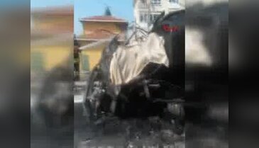 Tanker alev alev yandı, sürücü hayatını kaybetti