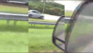 Ters şeritten giden otomobil kazaya davetiye çıkardı