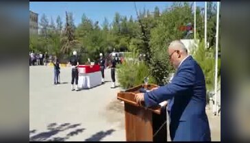 Mardin Kızıltepe de şehit olan polis memuru Nurettin Tekin için cenaze töreni - 1