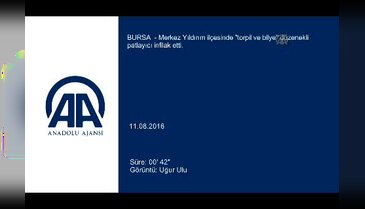 Bursa'da, "torpil ve bilye" düzenekli patlayıcı infilak etti
