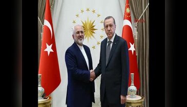 İran Dışişleri Bakanı Cevad Zarif Cumhurbaşkanlığı Sarayı'nda