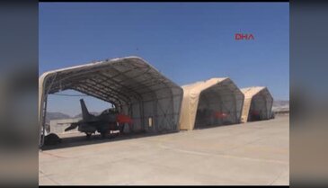 Darbecilerin karargah olarak kullandığı Akıncı Üssü'nün görüntüleri