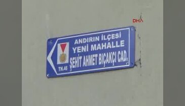 Şehidin ismi cadde ve parka verildi