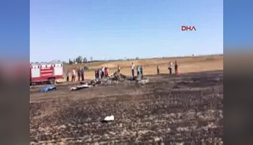 Çorlu'da eğitim uçağı düştü: 2 ölü