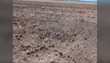 IŞİD'in attığı havan mermisi, Elbeyli'de araziye düştü
