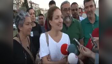 Murat Eren'in eşi cezaevine geldi