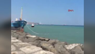 Karaya oturan gemi 4 gün sonra kurtarıldı