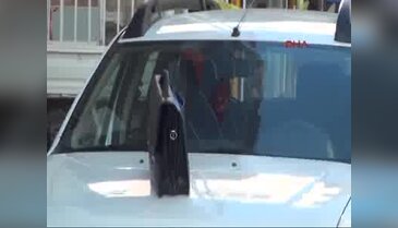 Adıyaman'da cipin üzerine bırakılan şüpheli çantadan evrak çıktı