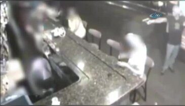 Bar soyguncusu kamerada