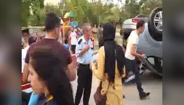5 aylık hamile kadını emniyet kemeri kurtardı