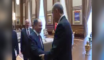 Cumhurbaşskanı Erdoğan, Barzani'yi kabul etti