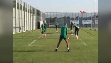 Bursaspor'da neşeli idman
