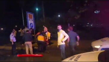Önce minibüs çarptı, sonra otomobil üstünden geçti