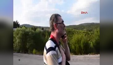 Seyir halindeki otomobil yanarak kül oldu