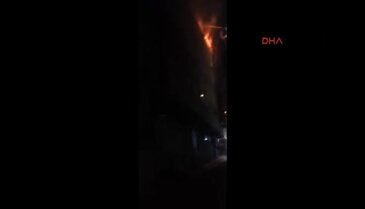 Küçükçekmece'de korkutan işyeri yangını