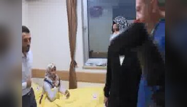 Erdoğan düğün evinde yaralanan vatandaşları hastanede ziyaret etti