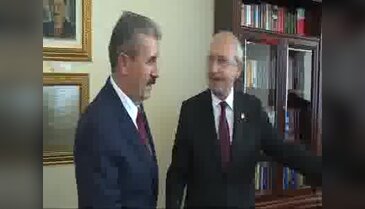Kılıçdaroğlu, Büyük Birlik Partisi Genel Başkanı Destici ile görüştü