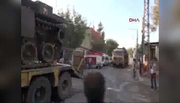 Diyarbakır'dan sevk edilen askeri araçlar Kilis'e ulaştı - 3