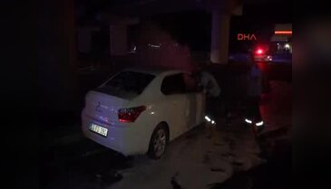 Kazadan sonra yanan aracını bırakıp kaçtı