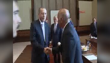 Cumhurbaşkanı Erdoğan, A Milli Futbol Takımı'nı kabul etti