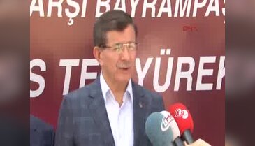 Davutoğlu gazetecilerin sorularını yanıtladı