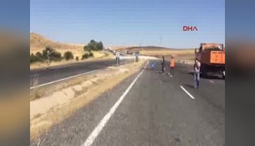 Silvan'da askeri aracın geçişi sırasında patlama